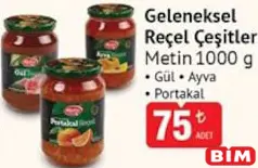 METİN GELENEKSEL REÇEL ÇEŞİTLERİ 1000 G